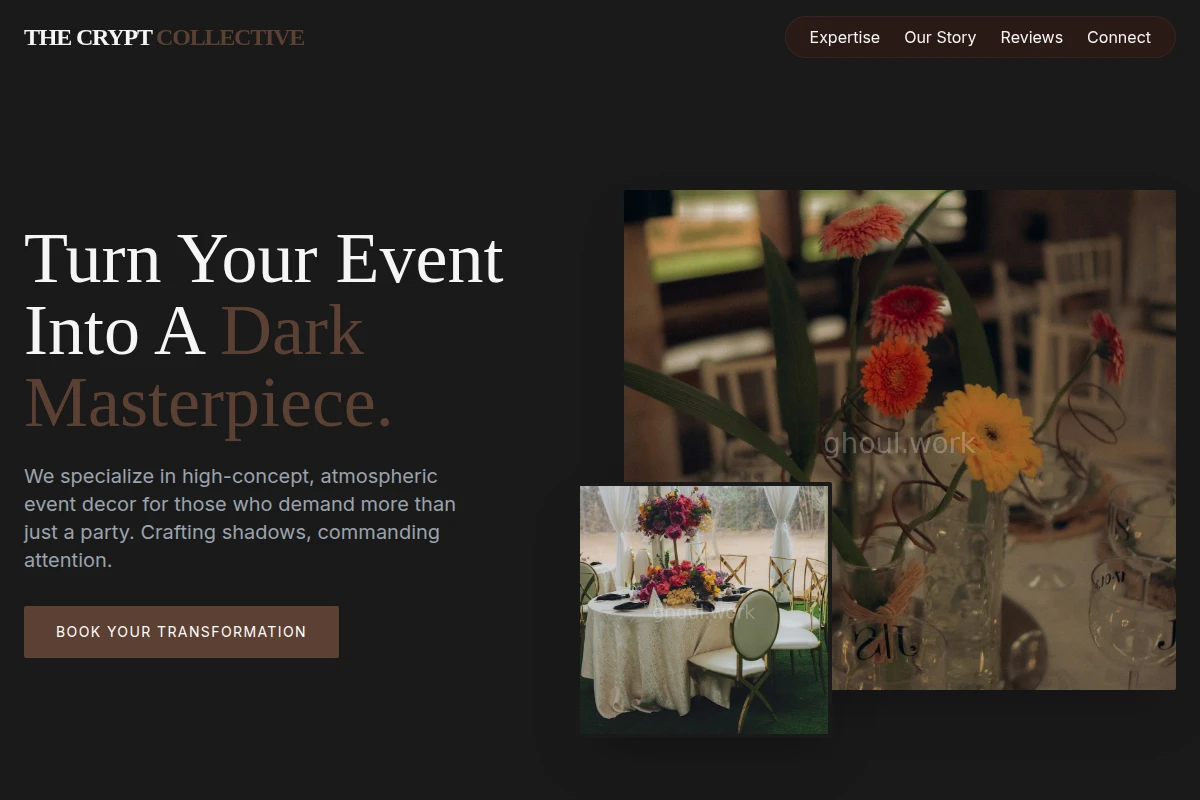 Contrast Event Decor
