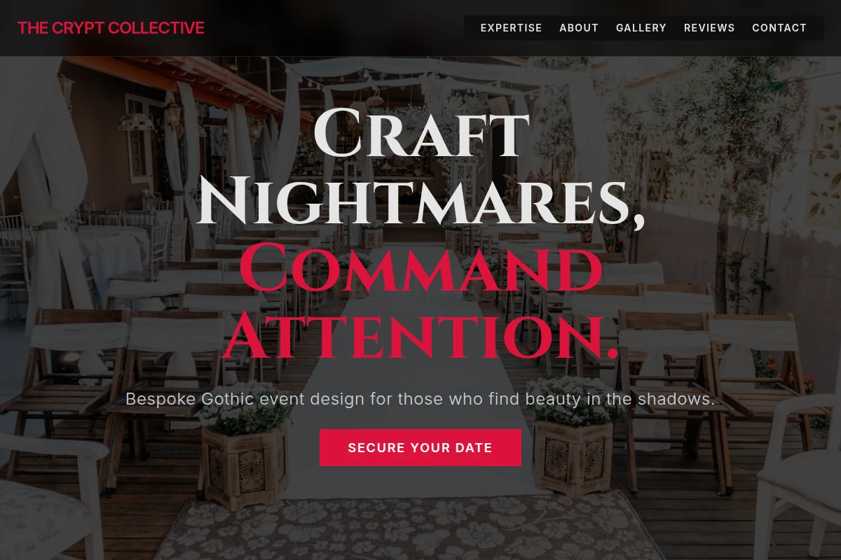 Gothic Event Decor