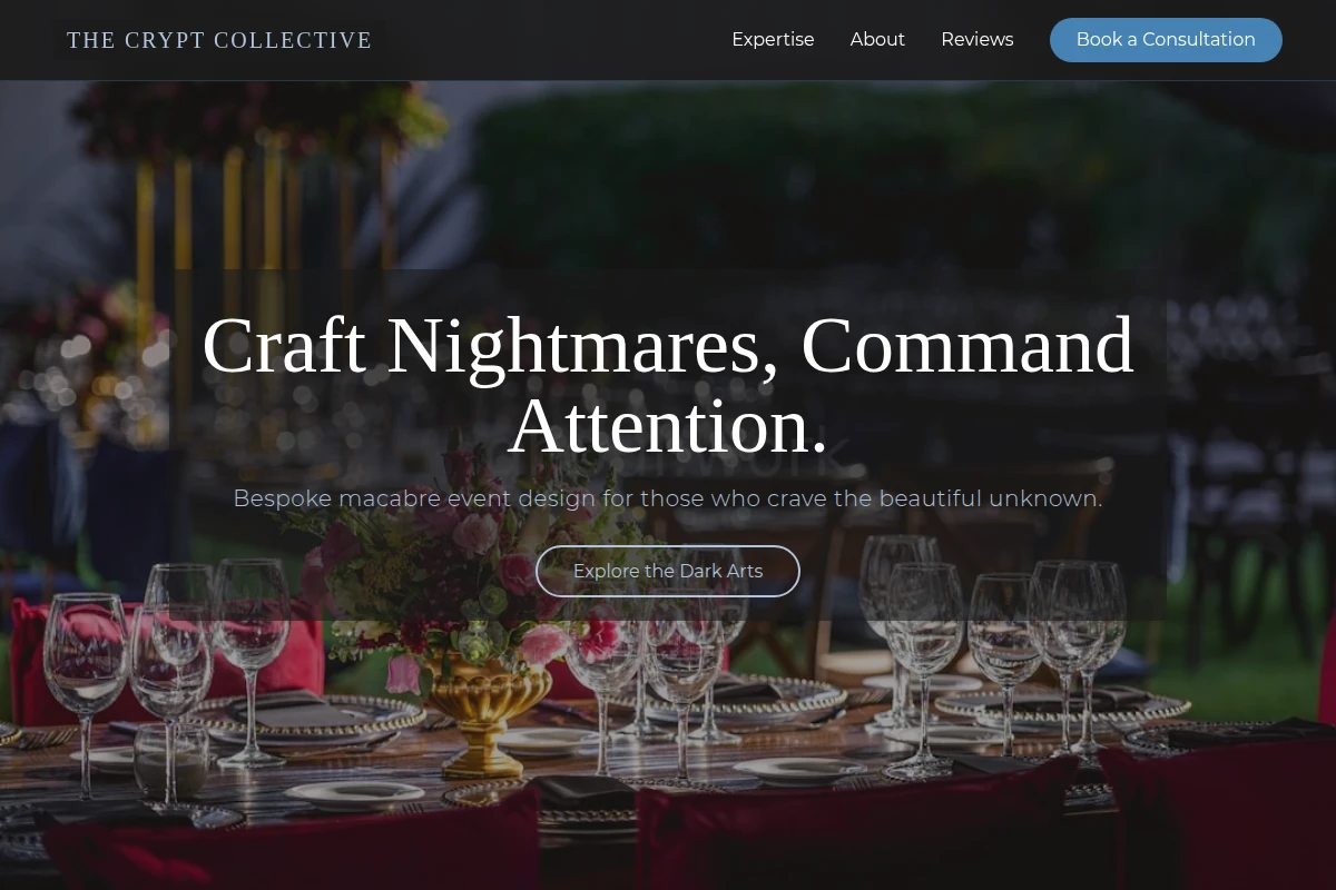 Cadaver Event Decor